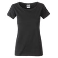 T-shirt Ladies Basic-t nero / XS - personalizzabile con logo