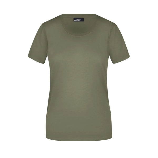 T-shirt Ladies Basic-t olive / S - personalizzabile con logo