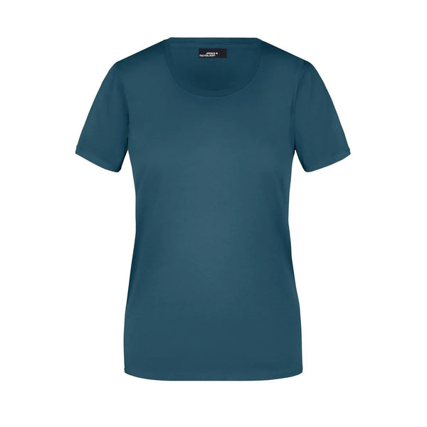T-shirt Ladies Basic-t petrol / S - personalizzabile con logo