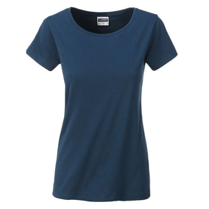 T-shirt Ladies Basic-t petrol / XS - personalizzabile con logo