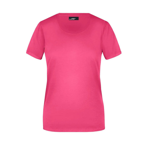 T-shirt Ladies Basic-t rosa / S - personalizzabile con logo