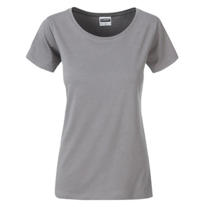 T-shirt Ladies Basic-t steel-grey / XS - personalizzabile con logo