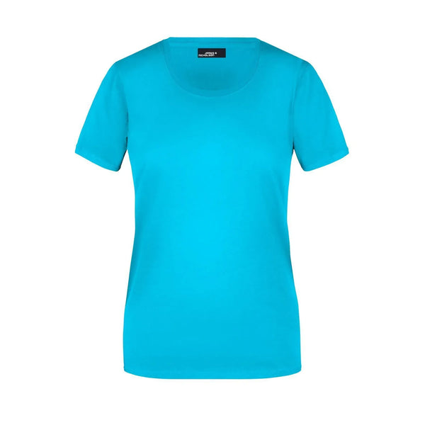 T-shirt Ladies Basic-t turquoise / S - personalizzabile con logo
