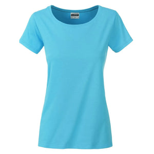 T-shirt Ladies Basic-t turquoise / XS - personalizzabile con logo