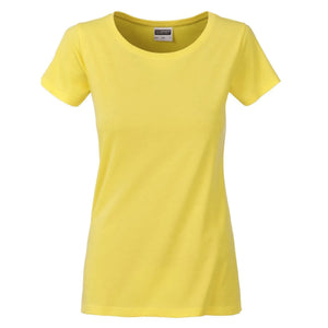 T-shirt Ladies Basic-t yellow / XS - personalizzabile con logo