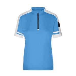 T-shirt Ladies Bike-t Half Zip cobalt / S - personalizzabile con logo