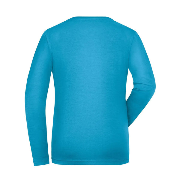 T-shirt Ladies Bio Stretch-maniche lunghe Work - Solid - personalizzabile con logo