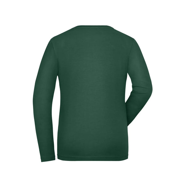 T-shirt Ladies Bio Stretch-maniche lunghe Work - Solid - personalizzabile con logo