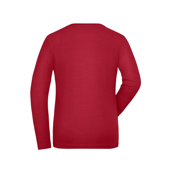 T-shirt Ladies Bio Stretch-maniche lunghe Work - Solid - personalizzabile con logo