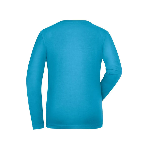 T-shirt Ladies Bio Stretch-maniche lunghe Work - Solid - personalizzabile con logo