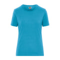 T-shirt Ladies Bio Stretch-t Work - Solid azzurro / XS - personalizzabile con logo