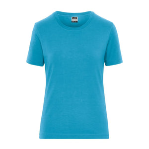 T-shirt Ladies Bio Stretch-t Work - Solid azzurro / XS - personalizzabile con logo