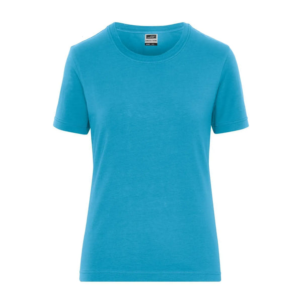 T-shirt Ladies Bio Stretch-t Work - Solid azzurro / XS - personalizzabile con logo