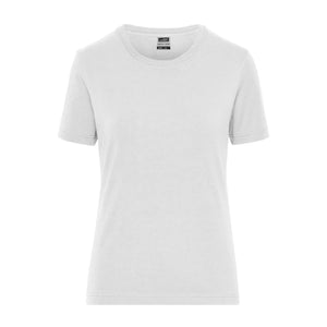 T-shirt Ladies Bio Stretch-t Work - Solid bianco / XS - personalizzabile con logo