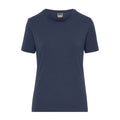 T-shirt Ladies Bio Stretch-t Work - Solid blu / XS - personalizzabile con logo