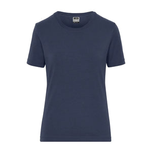 T-shirt Ladies Bio Stretch-t Work - Solid blu / XS - personalizzabile con logo