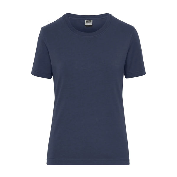 T-shirt Ladies Bio Stretch-t Work - Solid blu / XS - personalizzabile con logo