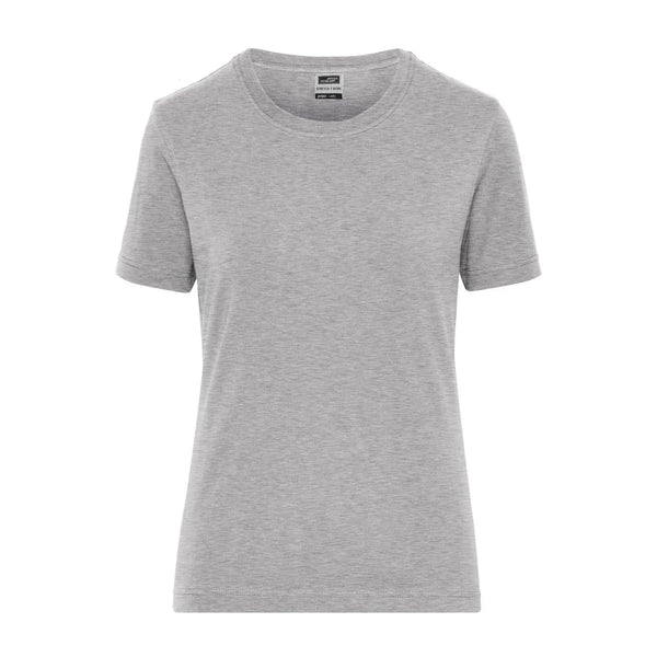 T-shirt Ladies Bio Stretch-t Work - Solid grey-heather / XS - personalizzabile con logo