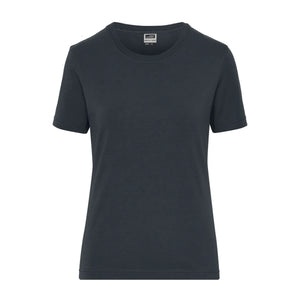 T-shirt Ladies Bio Stretch-t Work - Solid grigio / XS - personalizzabile con logo