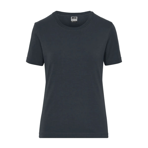 T-shirt Ladies Bio Stretch-t Work - Solid grigio / XS - personalizzabile con logo