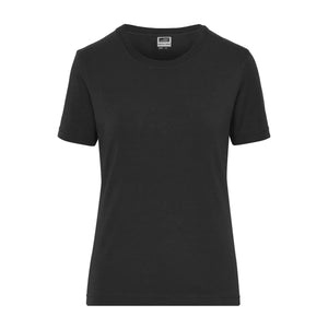 T-shirt Ladies Bio Stretch-t Work - Solid nero / XS - personalizzabile con logo