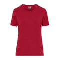 T-shirt Ladies Bio Stretch-t Work - Solid rosso / XS - personalizzabile con logo