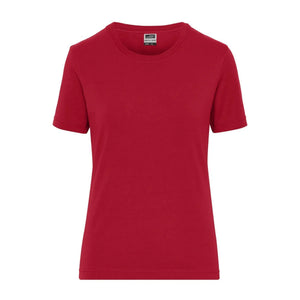 T-shirt Ladies Bio Stretch-t Work - Solid rosso / XS - personalizzabile con logo