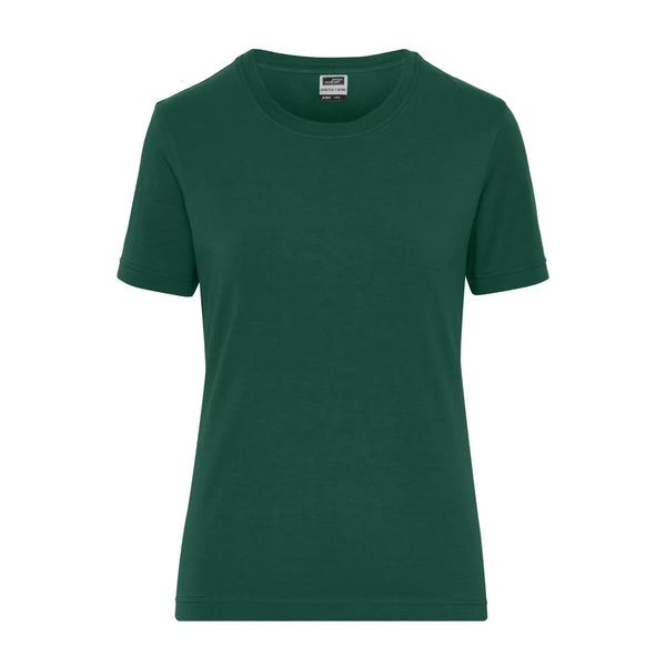 T-shirt Ladies Bio Stretch-t Work - Solid verde / XS - personalizzabile con logo