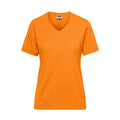 T-shirt Ladies Bio Workwear arancione / XS - personalizzabile con logo