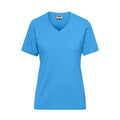 T-shirt Ladies Bio Workwear azzurro / XS - personalizzabile con logo