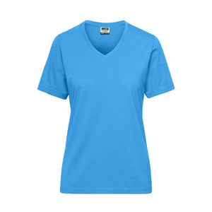 T-shirt Ladies Bio Workwear azzurro / XS - personalizzabile con logo