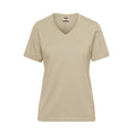 T-shirt Ladies Bio Workwear beige / XS - personalizzabile con logo