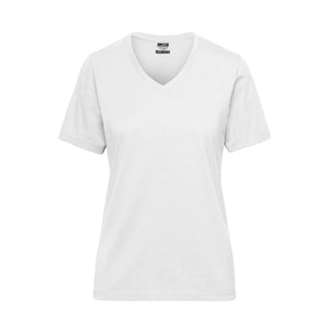 T-shirt Ladies Bio Workwear bianco / XS - personalizzabile con logo