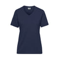 T-shirt Ladies Bio Workwear blu / XS - personalizzabile con logo