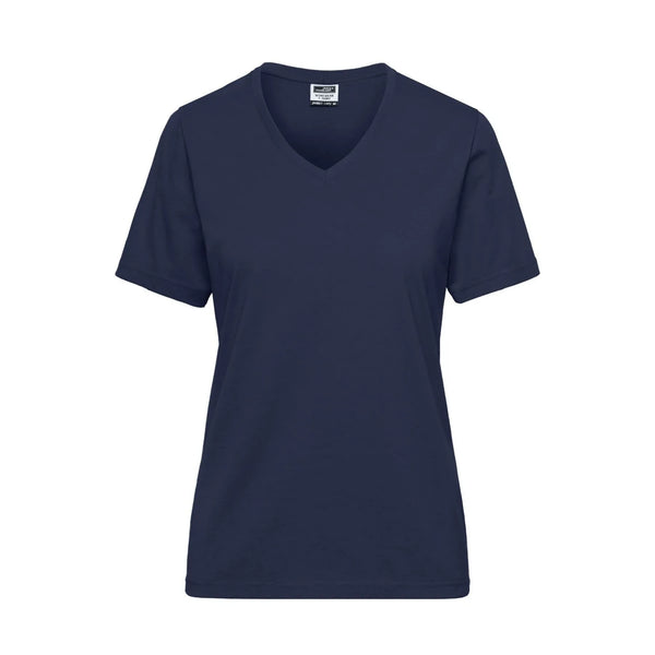 T-shirt Ladies Bio Workwear blu / XS - personalizzabile con logo