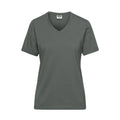 T-shirt Ladies Bio Workwear dark-grey / XS - personalizzabile con logo