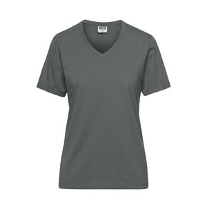 T-shirt Ladies Bio Workwear dark-grey / XS - personalizzabile con logo