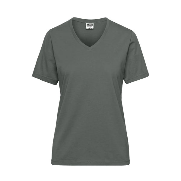 T-shirt Ladies Bio Workwear dark-grey / XS - personalizzabile con logo