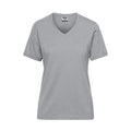 T-shirt Ladies Bio Workwear grey-heather / XS - personalizzabile con logo