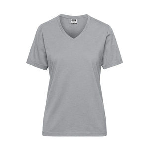 T-shirt Ladies Bio Workwear grey-heather / XS - personalizzabile con logo