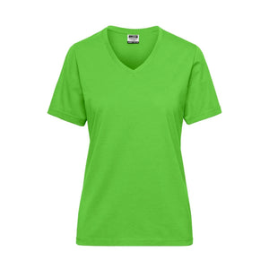 T-shirt Ladies Bio Workwear lime-green / XS - personalizzabile con logo