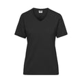 T-shirt Ladies Bio Workwear nero / XS - personalizzabile con logo
