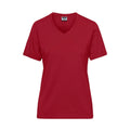 T-shirt Ladies Bio Workwear rosso / XS - personalizzabile con logo