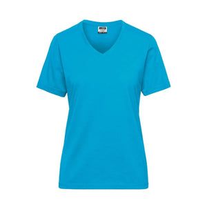 T-shirt Ladies Bio Workwear turquoise / XS - personalizzabile con logo
