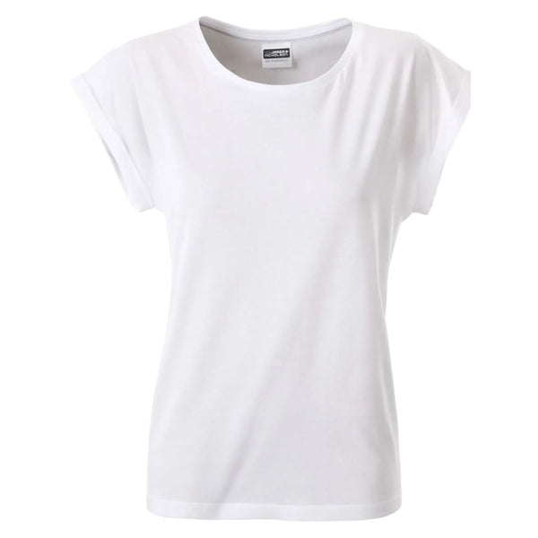 T-shirt Ladies Casual-t bianco / XS - personalizzabile con logo