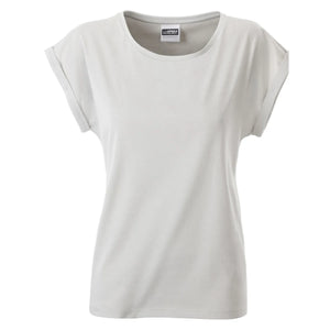 T-shirt Ladies Casual-t grigio / XS - personalizzabile con logo