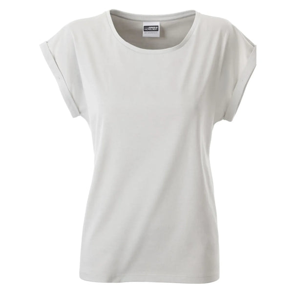 T-shirt Ladies Casual-t grigio / XS - personalizzabile con logo