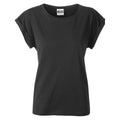 T-shirt Ladies Casual-t nero / XS - personalizzabile con logo