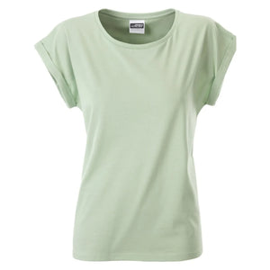 T-shirt Ladies Casual-t verde / XS - personalizzabile con logo