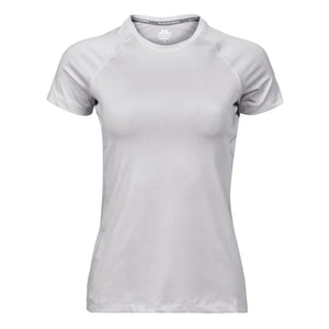 T-shirt Ladies cooldry tee bianco / S - personalizzabile con logo